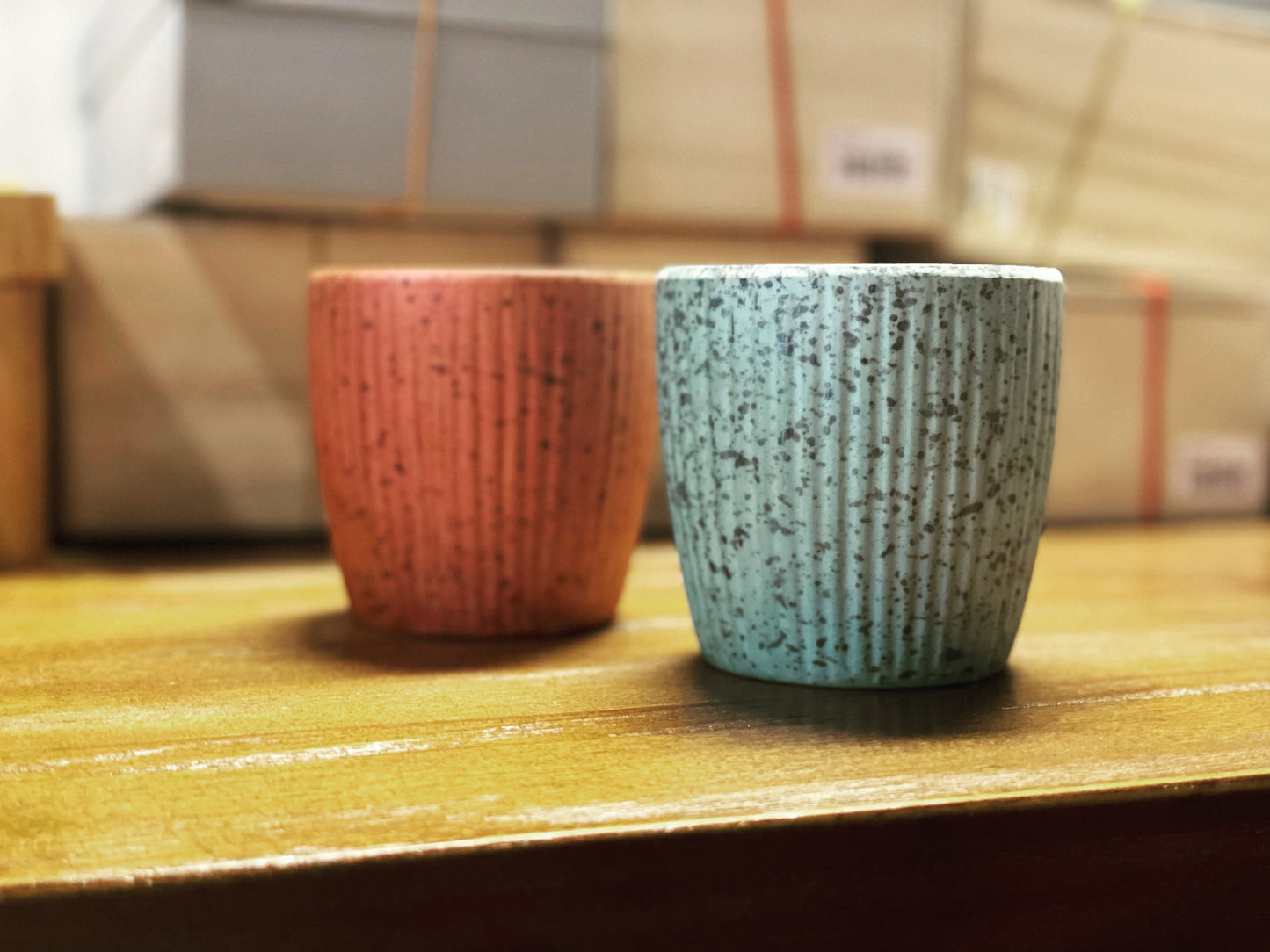 日本製 彩影 水杯 陶悅窯