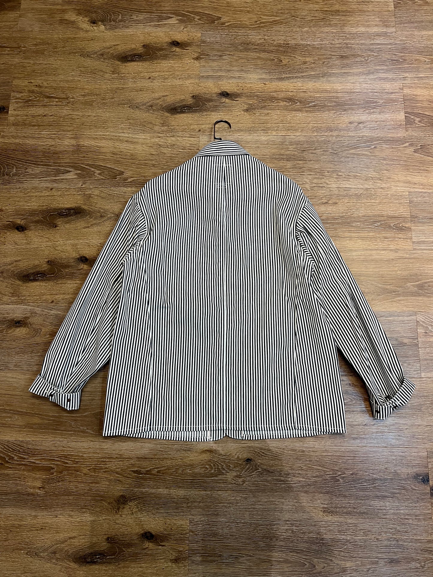 VISVIM SS COVERALL HICKORY UNWASHED